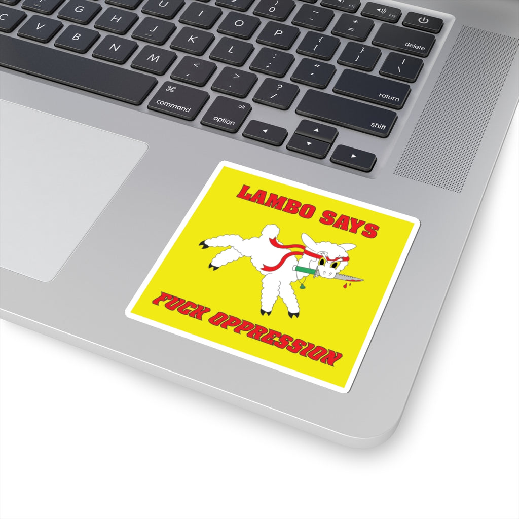 "F**K OPPRESSION" Lambo Sticker