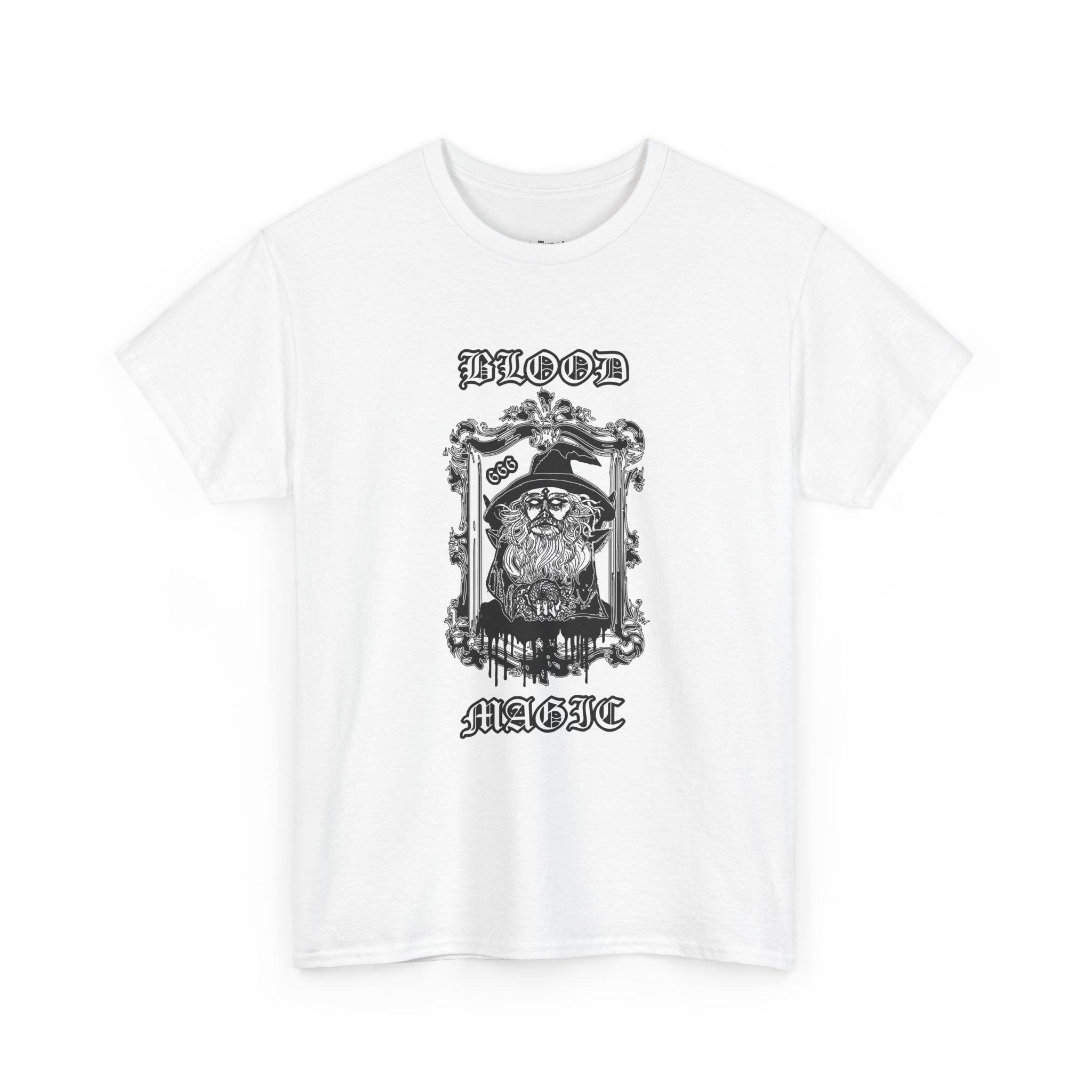 "Blood Magic" Wizard Heavy Cotton Tee