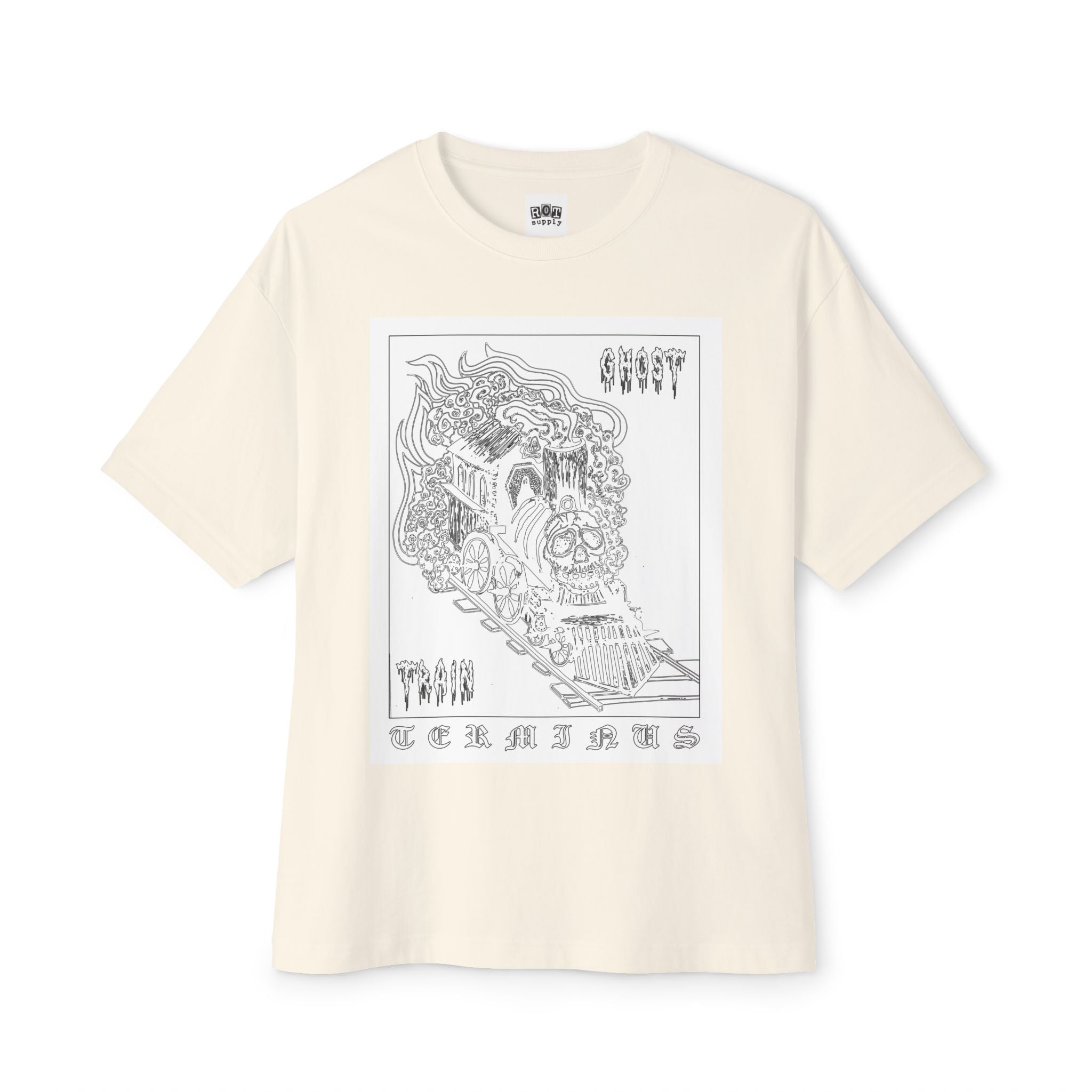 "Terminus Ghost Train" Oversized Tee