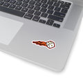 Flaming Dice Sticker