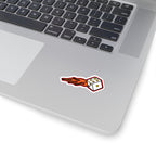 Flaming Dice Sticker