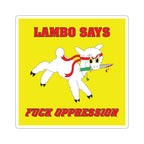 "F**K OPPRESSION" Lambo Sticker