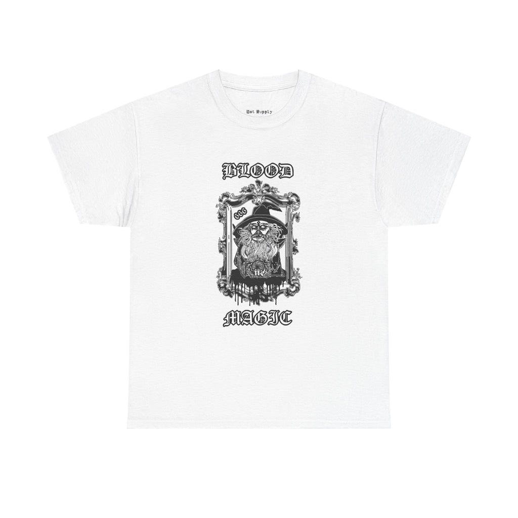 "Blood Magic" Wizard Heavy Cotton Tee