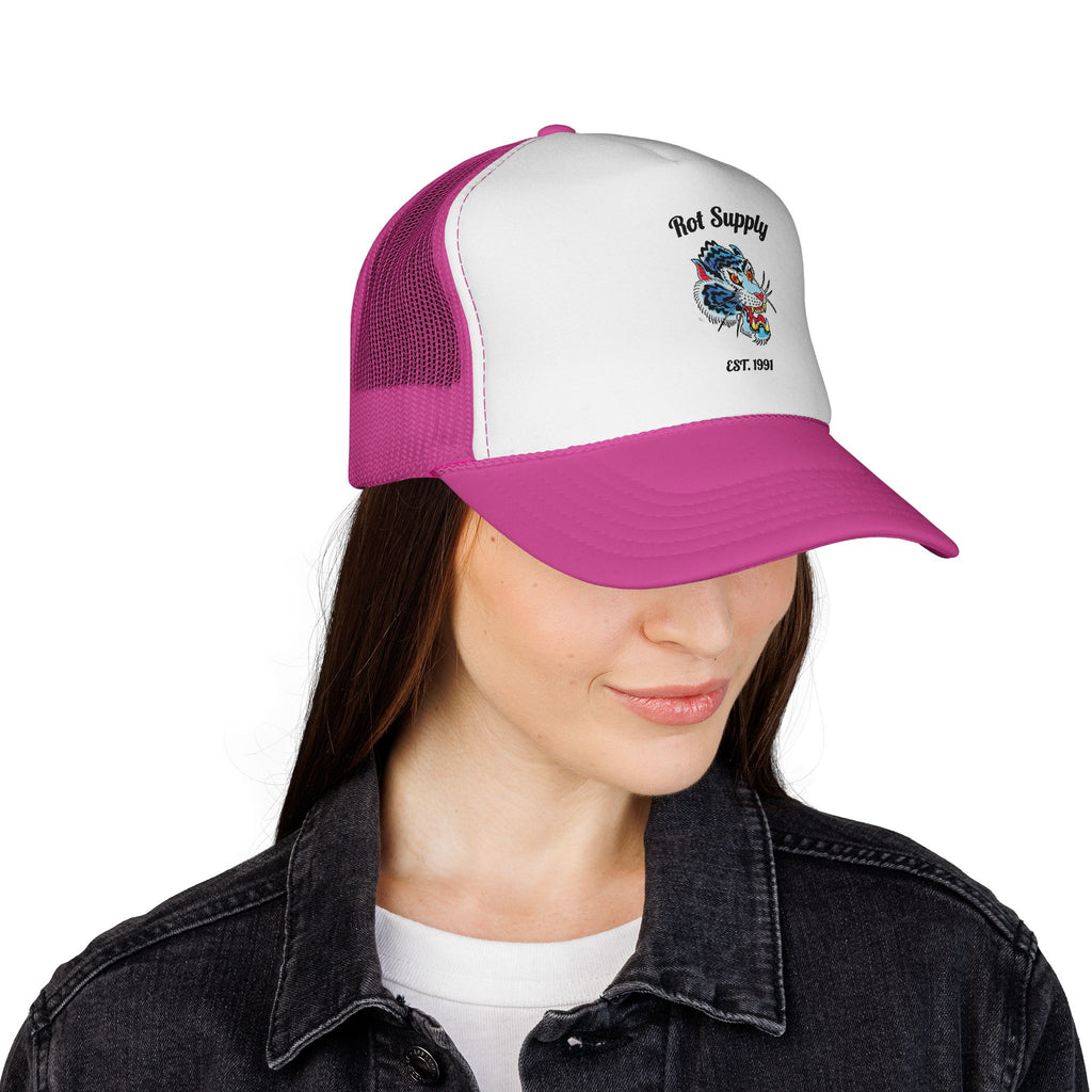 Blue Tiger Trucker Cap